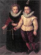 KETEL, Cornelis Double Portrait of a Brother and Sister sg oil painting artist